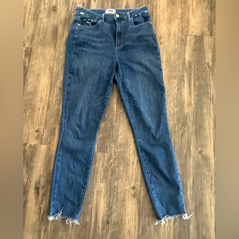 Paige Hoxton Cheeky Ankle in Juneau Distressed, Size 30